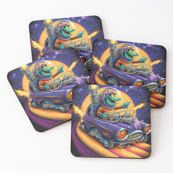 Item preview, Alien Hot Rod Racer designed and sold by Sillytoe.