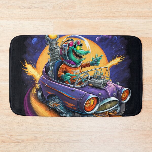 Item preview, Alien Hot Rod Racer designed and sold by Sillytoe.