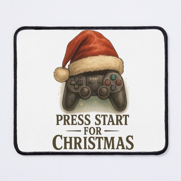 Item preview, Funny Gaming Christmas Shirt – Press Start for Xmas designed and sold by Kaat-Traktaat.