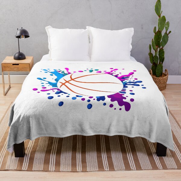 Item preview, Basketball design with splash of colorful paint splatter designed and sold by Jesta Graphics.