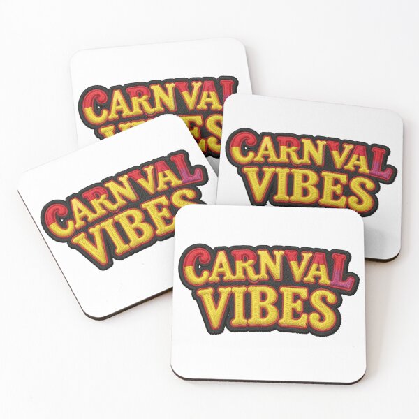 Item preview, Carnival Vibes – Retro Embroidered Patch Style Typography designed and sold by myforestfog.