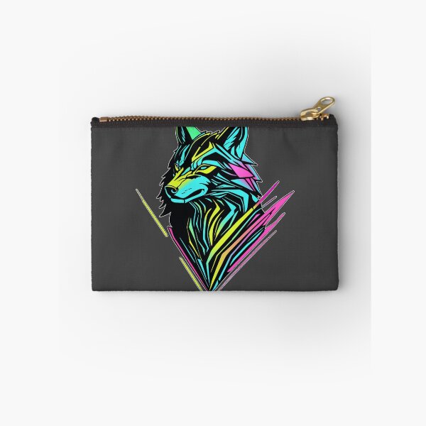Item preview, Neon Wolf Head in Cyberpunk Style designed and sold by MattC_Design.