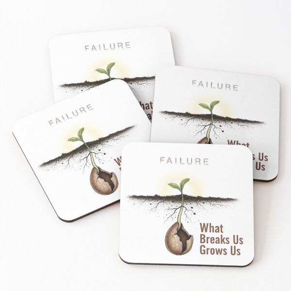 Item preview, Seedling Growth Overcoming Failure Illustration   designed and sold by AbanoubStore.