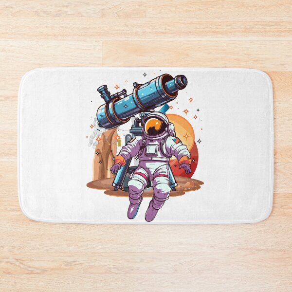 Item preview, Astronaut With Telescope Space designed and sold by yuki-hana.