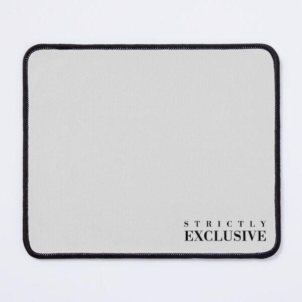 Item preview, Strictly Exclusive™ | Platinum Grey & Black (Industrial Luxury) - Heavyweight Collection | Minimalist Typography designed and sold by Rasamore™ Studios | Minimalist Art.