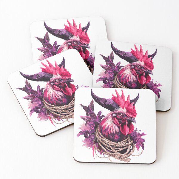 Item preview, Crimson Shibari Rooster Dark Art designed and sold by Anastasiia Yurevych.