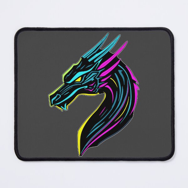 Item preview, Neon Dragon Head in Cyberpunk Style designed and sold by MattC_Design.