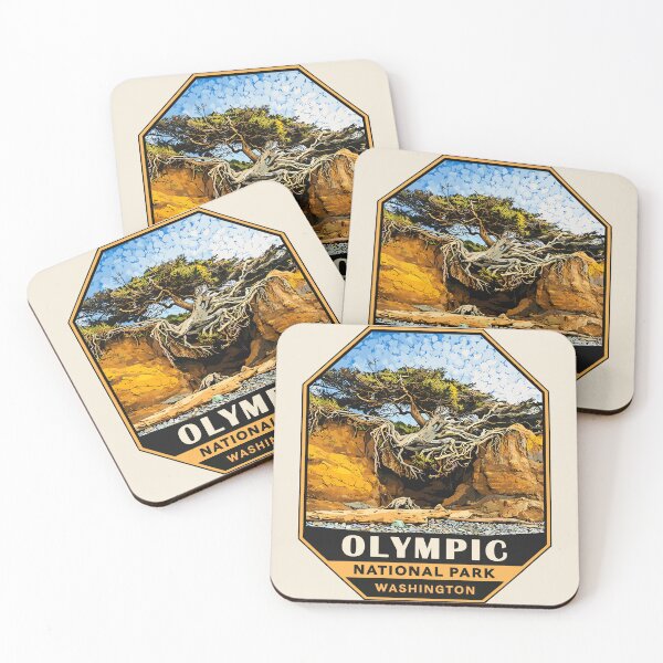 Item preview, Olympic National Park Sticker, Washington Poster designed and sold by Gideon Emmerich.