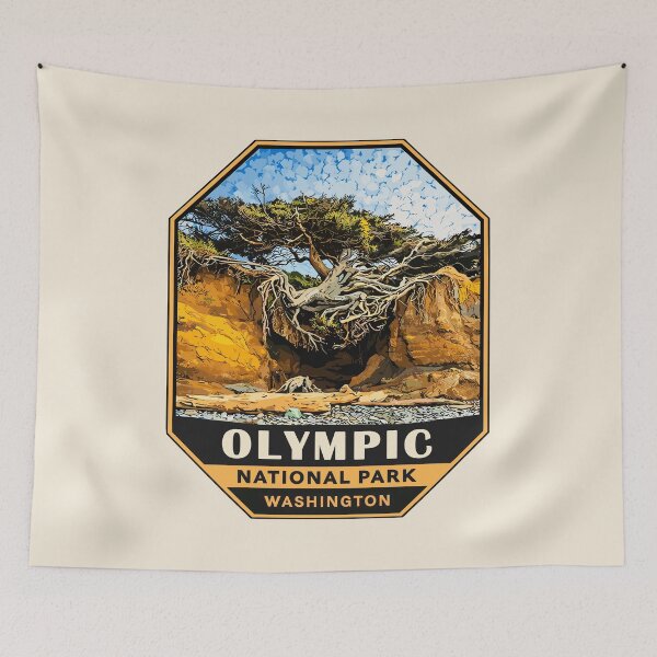 Item preview, Olympic National Park Sticker, Washington Poster designed and sold by Gideon Emmerich.