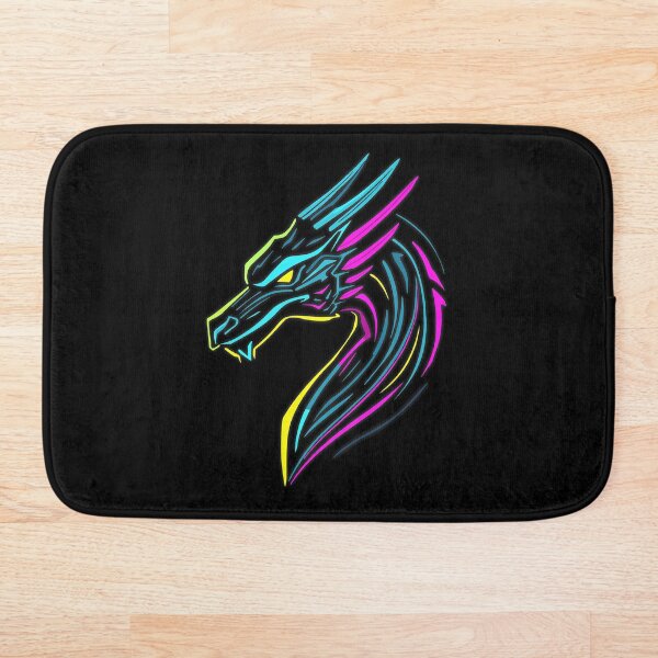 Item preview, Neon Dragon Head in Cyberpunk Style designed and sold by MattC_Design.