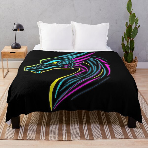 Item preview, Neon Dragon Head in Cyberpunk Style designed and sold by MattC_Design.