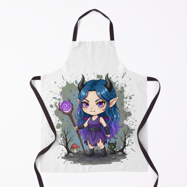 Item preview, Gothic Sorceress Chibi with Purple Magic Orb designed and sold by MBBialyPiksel.