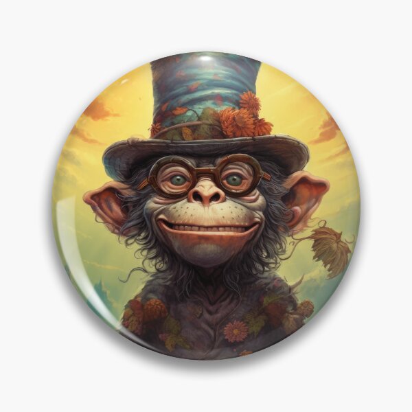 Item preview, Steampunk Chimpanzee Portrait designed and sold by Sillytoe.
