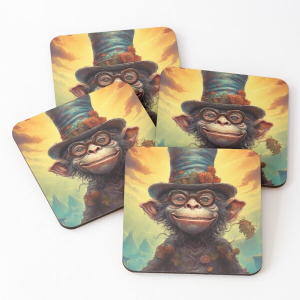 Item preview, Steampunk Chimpanzee Portrait designed and sold by Sillytoe.