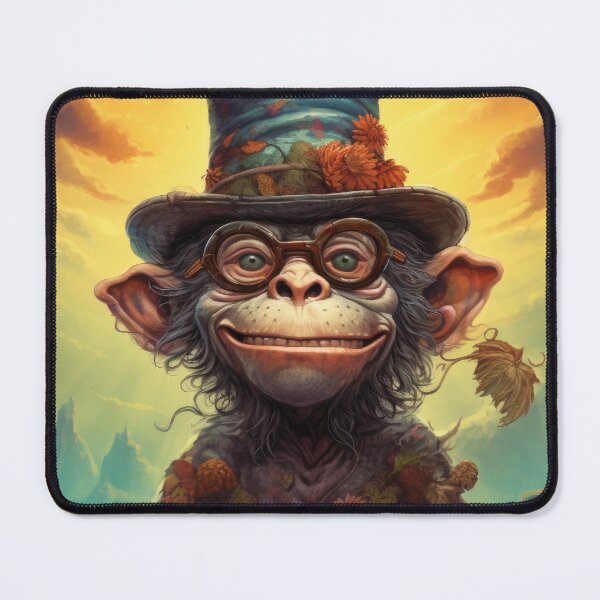 Item preview, Steampunk Chimpanzee Portrait designed and sold by Sillytoe.