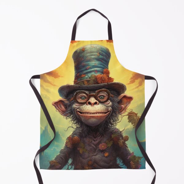 Item preview, Steampunk Chimpanzee Portrait designed and sold by Sillytoe.