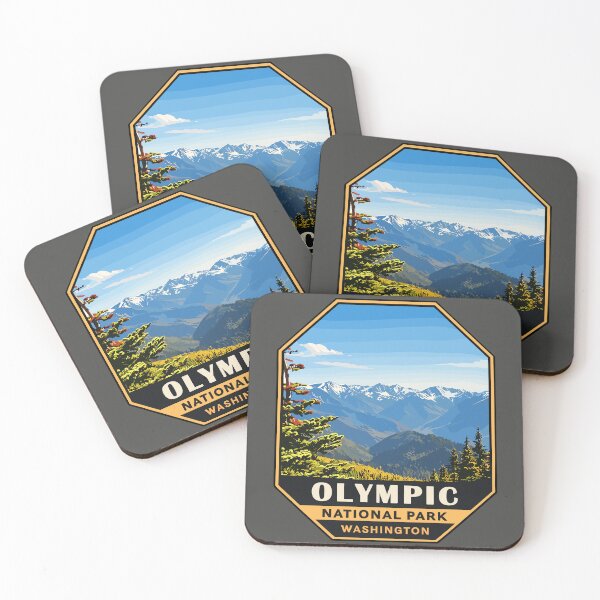 Item preview, Olympic National Park Sticker, Washington Poster designed and sold by Gideon Emmerich.