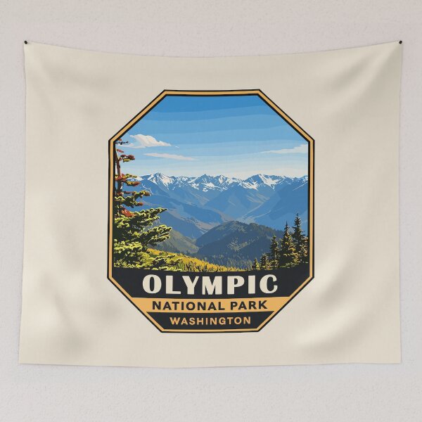 Item preview, Olympic National Park Sticker, Washington Poster designed and sold by Gideon Emmerich.