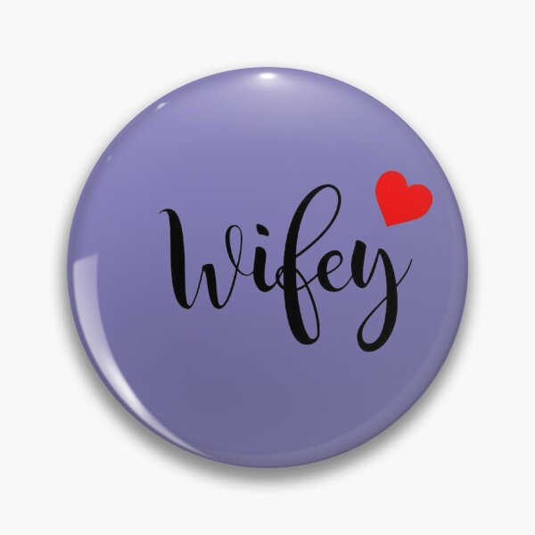 Item preview, Wifey Cursive Typography with Red Heart - Romantic Wife Gift designed and sold by GunnuDesigns.