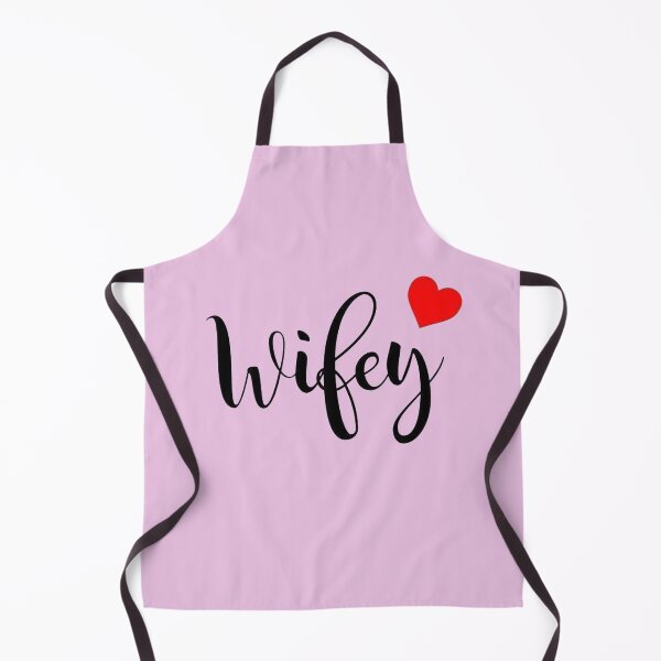 Item preview, Wifey Cursive Typography with Red Heart - Romantic Wife Gift designed and sold by GunnuDesigns.