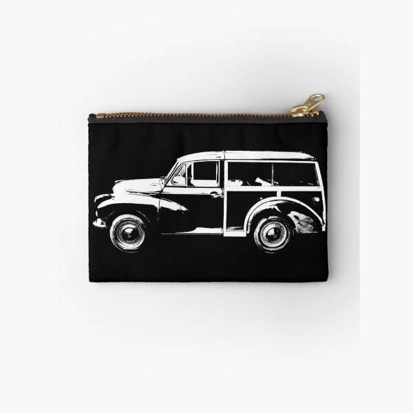 Item preview, Morris Minor Traveller British classic car block white designed and sold by soitwouldseem.