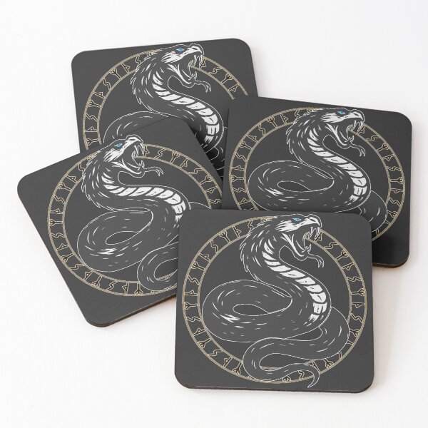 Item preview, Serpent with nordic runes designed and sold by MattC_Design.
