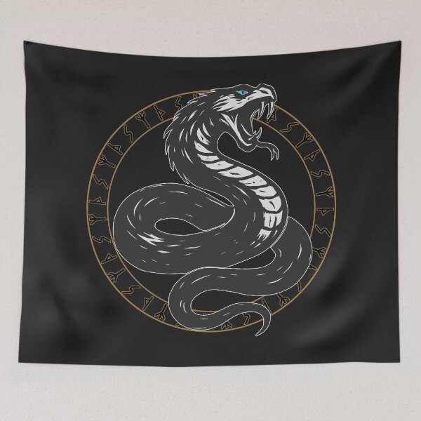Item preview, Serpent with nordic runes designed and sold by MattC_Design.