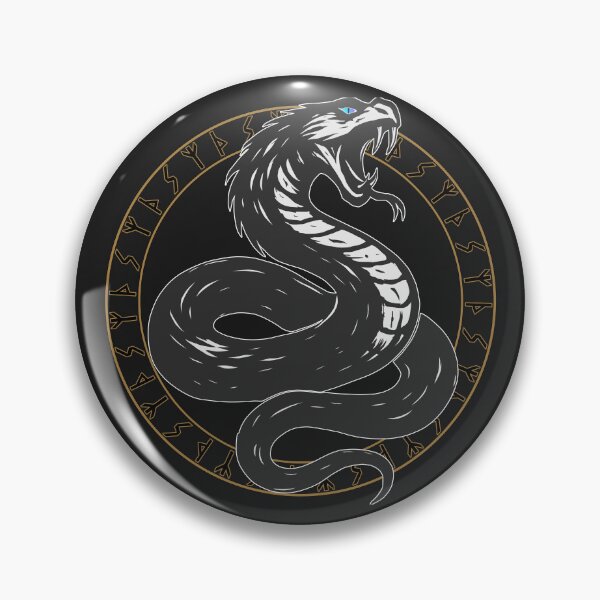 Item preview, Serpent with nordic runes designed and sold by MattC_Design.