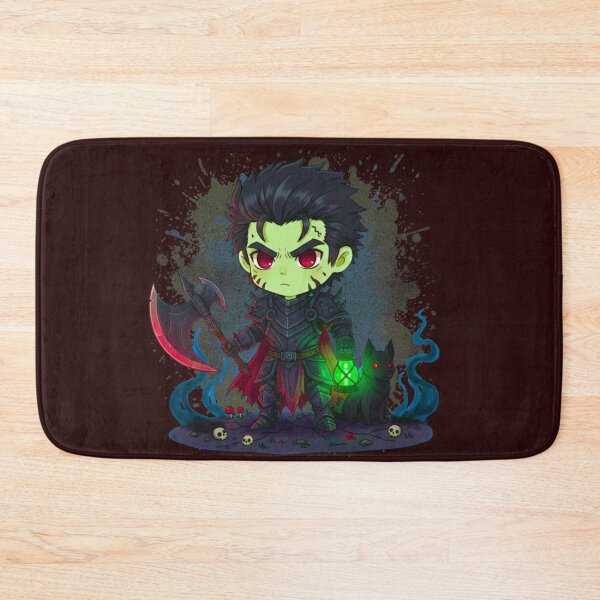 Item preview, Chibi Death Knight with Battle Axe and Hellhound  designed and sold by MBBialyPiksel.
