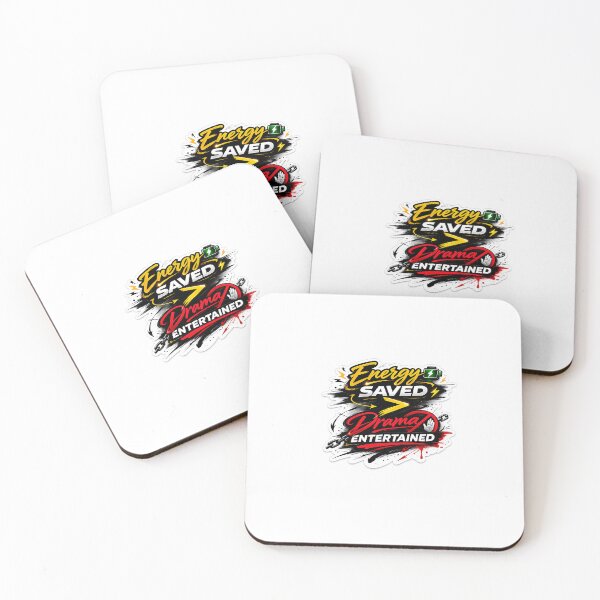 Item preview, Energy Saved Over Drama Entertained – Bold Modern Quote Sticker designed and sold by MoodOrbit.