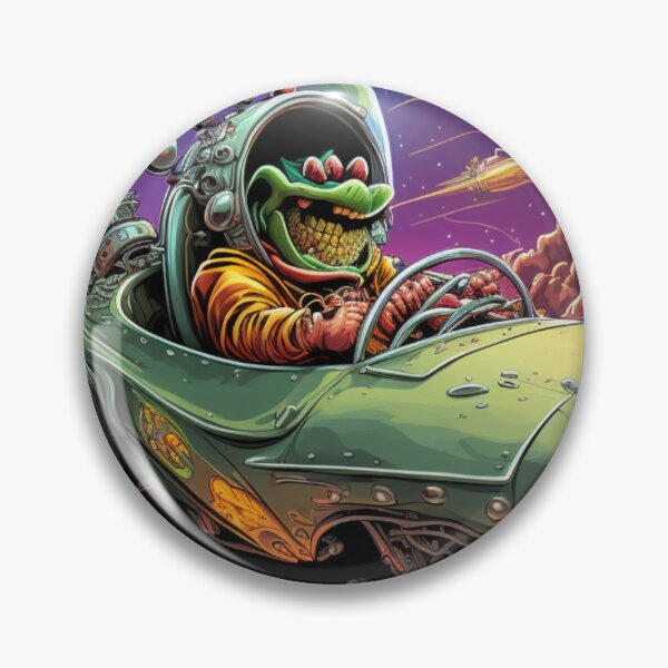 Artikelvorschau, Außerirdischer Hot Rod im Weltraum entworfen und verkauft von Sillytoe.