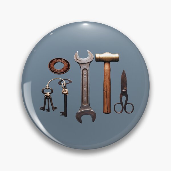 Item preview, Vintage Workshop Tools - Rustic Handyman Flat Lay designed and sold by Dakson Design - Fantasy Art.