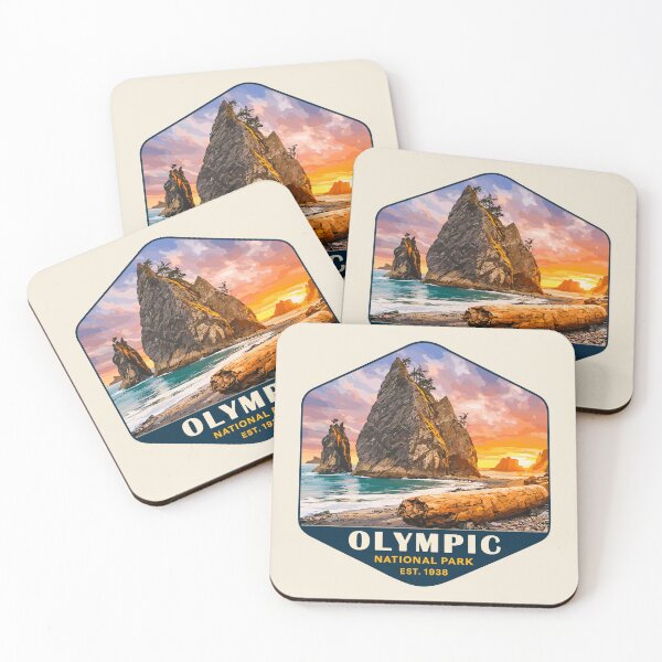 Item preview, Olympic National Park Sticker, Washington Poster designed and sold by Gideon Emmerich.