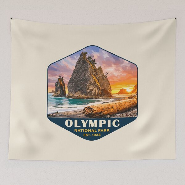 Item preview, Olympic National Park Sticker, Washington Poster designed and sold by Gideon Emmerich.