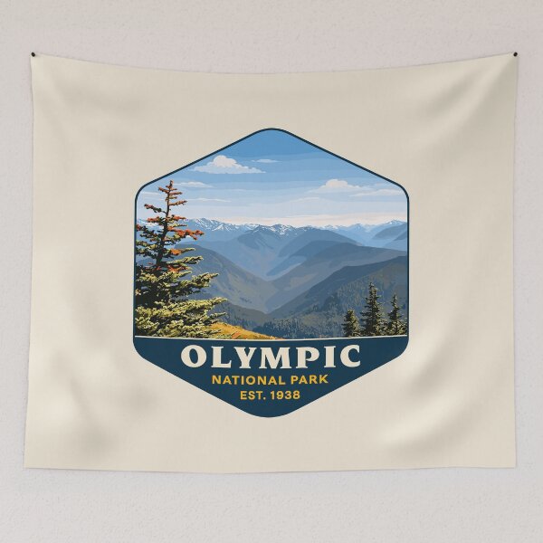 Item preview, Olympic National Park Sticker, Washington Poster, Olympic T-shirt designed and sold by Gideon Emmerich.