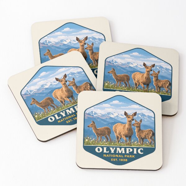 Item preview, Olympic National Park Sticker, Washington Poster designed and sold by Gideon Emmerich.