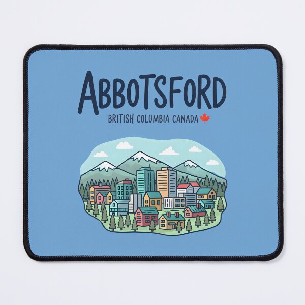 Item preview, Abbotsford BC Canada Cute Colorful Cityline Cityscape Pastel designed and sold by HowToCanadian.