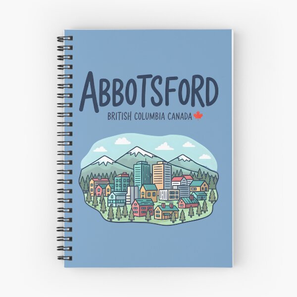 Item preview, Abbotsford BC Canada Cute Colorful Cityline Cityscape Pastel designed and sold by HowToCanadian.