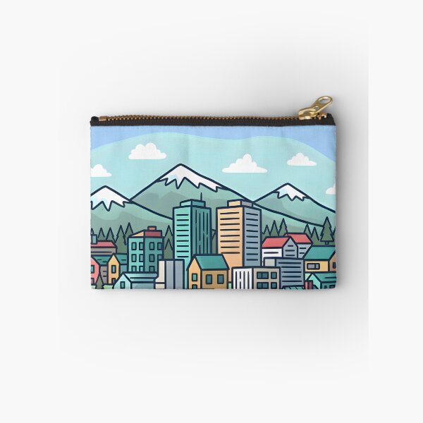 Item preview, Abbotsford BC Canada Cute Colorful Cityline Cityscape Pastel designed and sold by HowToCanadian.