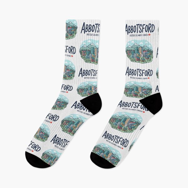 Item preview, Abbotsford BC Canada Cute Colorful Cityline Cityscape Pastel designed and sold by HowToCanadian.
