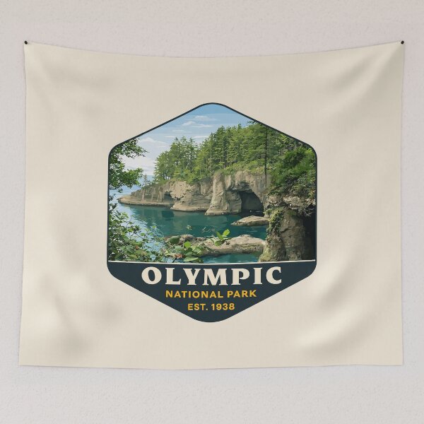 Item preview, Olympic National Park Sticker, Washington Poster designed and sold by Gideon Emmerich.