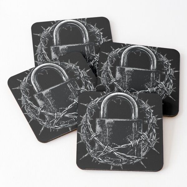Item preview, ​LOCKED IN - Urban Barbed Wire Padlock Streetwear designed and sold by Built From Chaos.