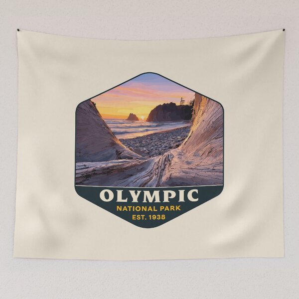 Item preview, Olympic National Park Sticker, Washington Poster designed and sold by Gideon Emmerich.