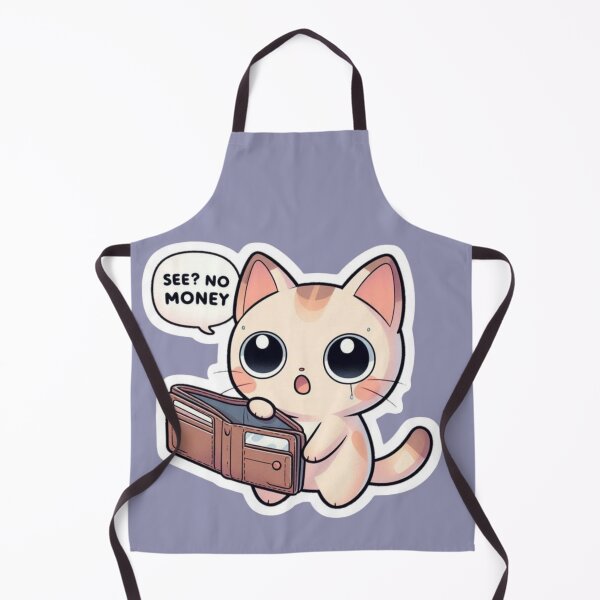 Item preview, Funny Broke Cat See No Money Wallet - Relatable Humor designed and sold by GunnuDesigns.