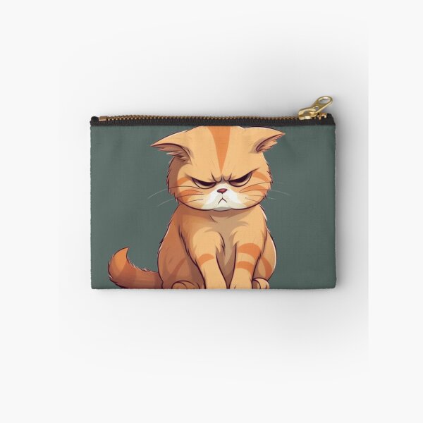 Item preview, Grumpy Ginger Cat - Angry Mood Kitten Illustration designed and sold by GunnuDesigns.