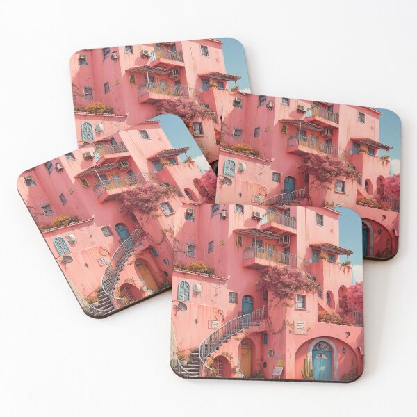 Item preview, Pastel vintage print of La Jolla, California. designed and sold by Whimsy-Glim.
