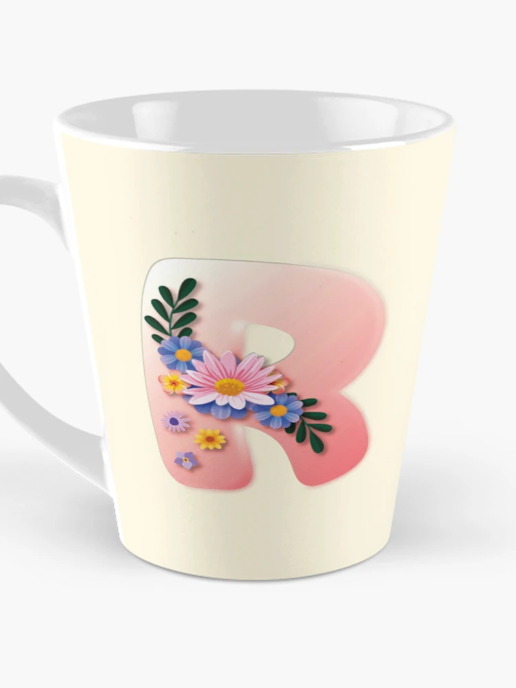 Thumbnail 3 of 4, Coffee Mug, Initial R Letter, The R Letter designed and sold by CharlottePlaceArt.
