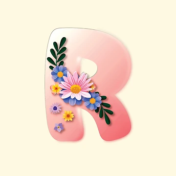 Artwork thumbnail, Initial R Letter, The R Letter by CharlottePlaceArt