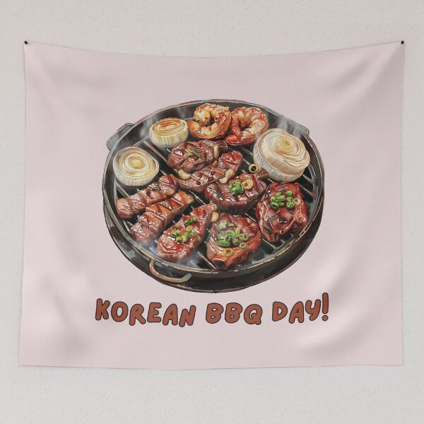 Item preview, Korean BBQ Day! designed and sold by bubblyrainbow.