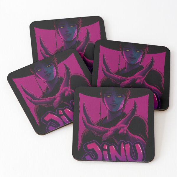 Item preview, Jin Neon-Reach Tee – K-Pop Demon Hunters Cyberpunk designed and sold by kraftwerk-lab.